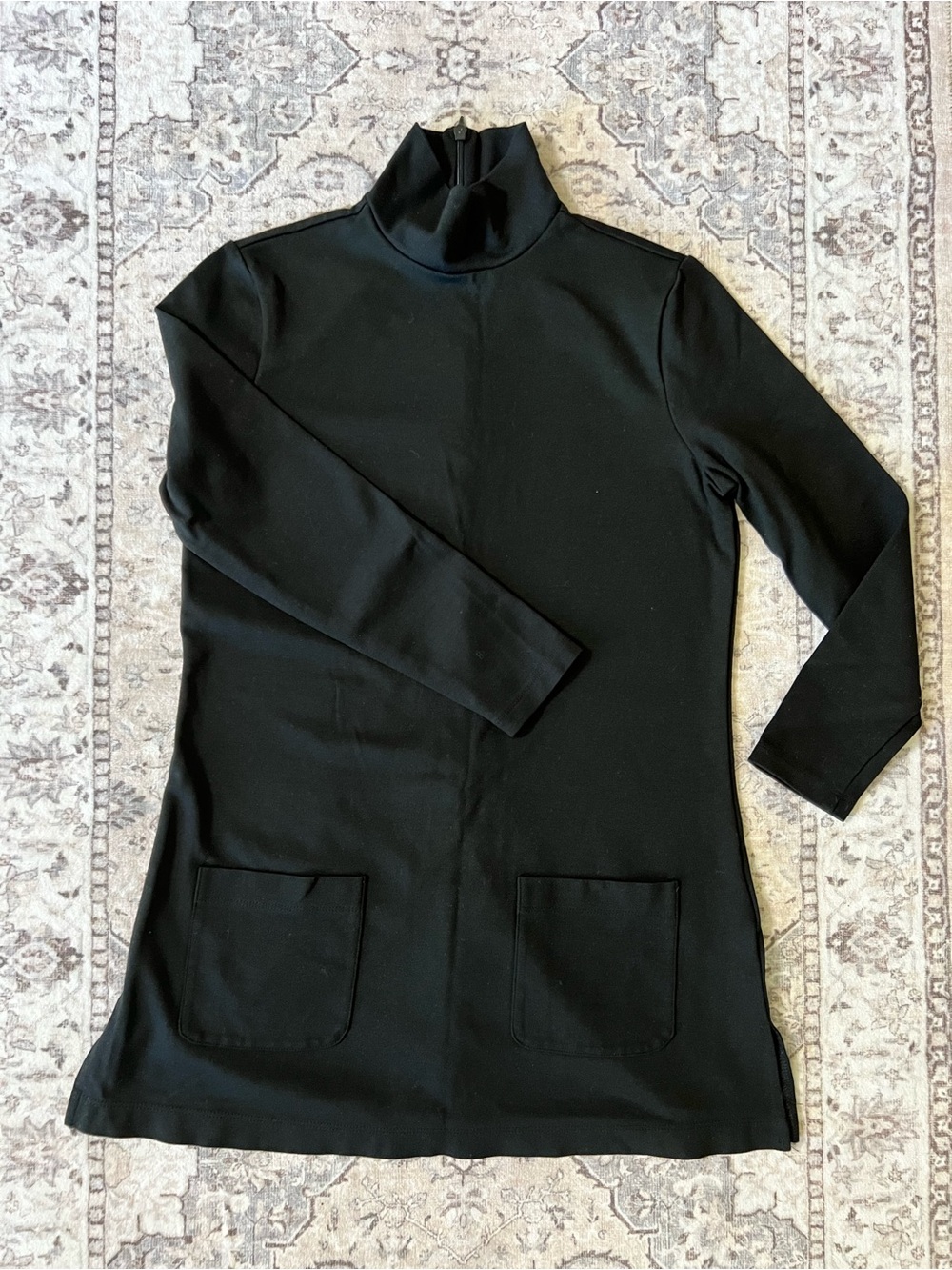 Ralph Lauren Black Turtleneck Tunic Sweater
